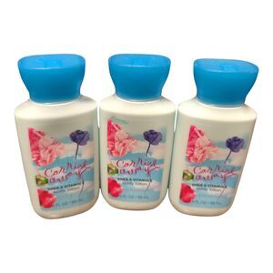 3X Bath & Body Works Carried Away Lotion Travel Sz 3oz Set Of 3 Bottles NEW Rare